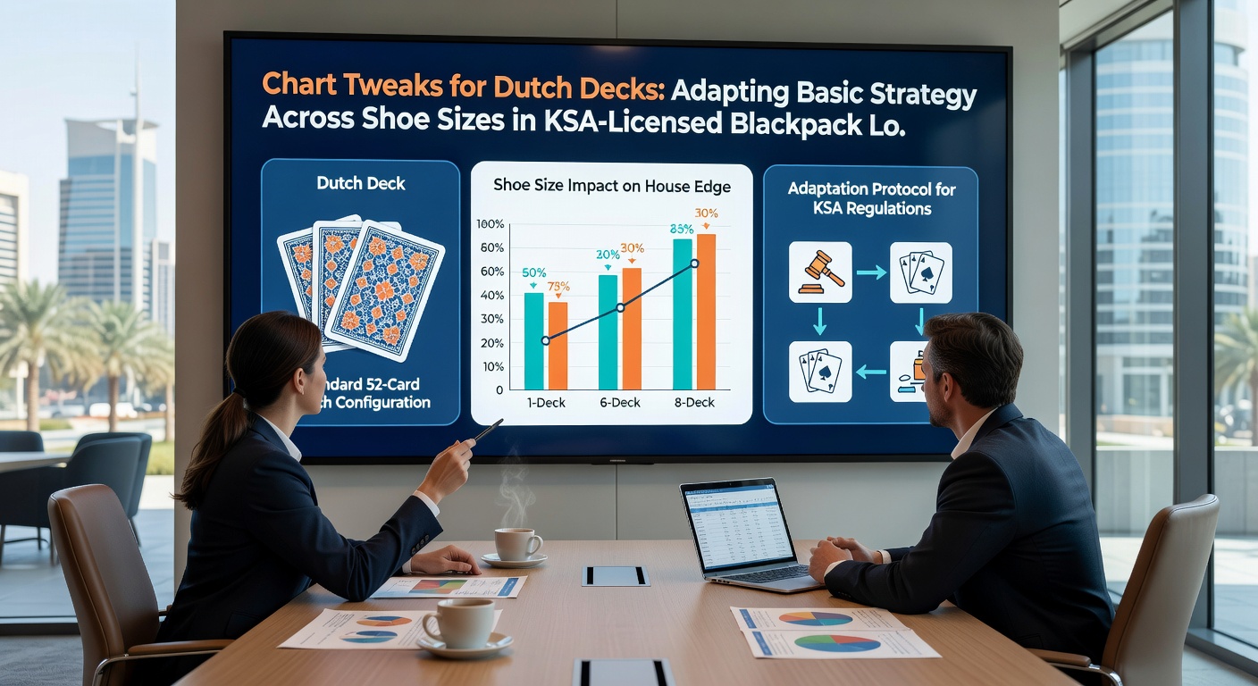 Vergelijkende blackjack-strategiekaarten voor 2-deck versus 8-deck shoes, met highlight van key verschillen in hit/stand beslissingen