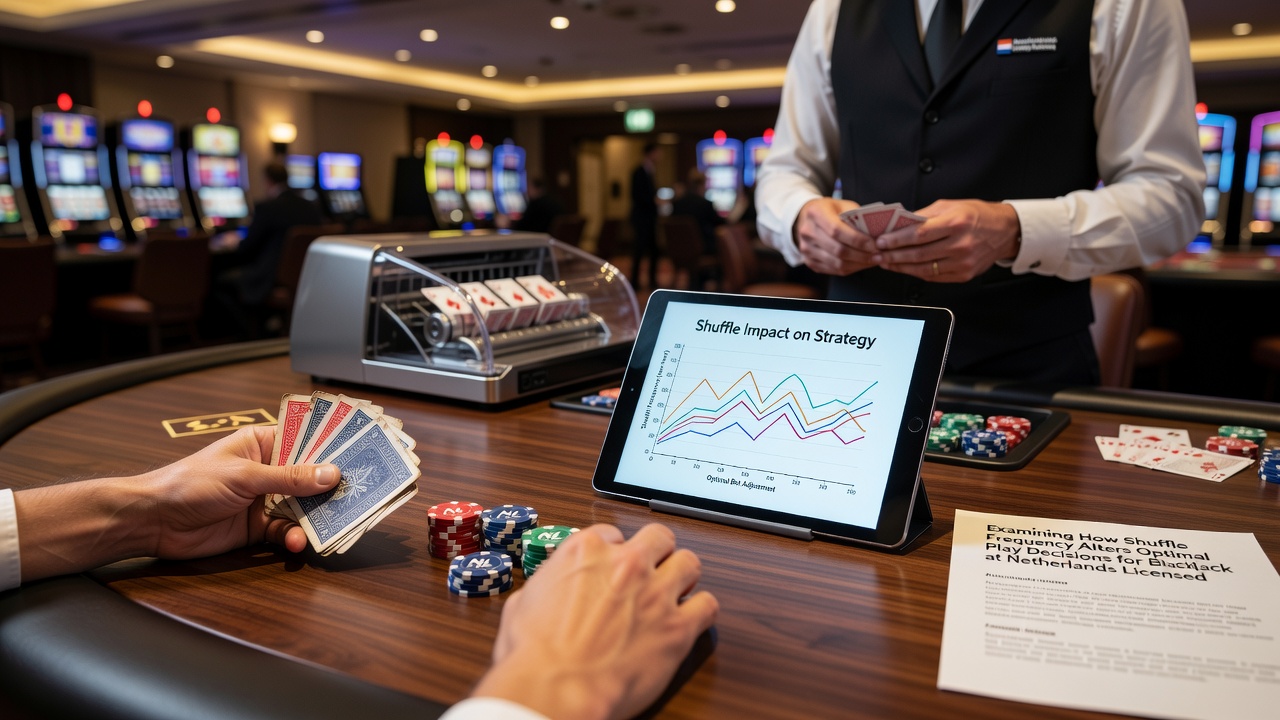 Vergelijking van shuffle frequentie effecten op blackjack optimal play