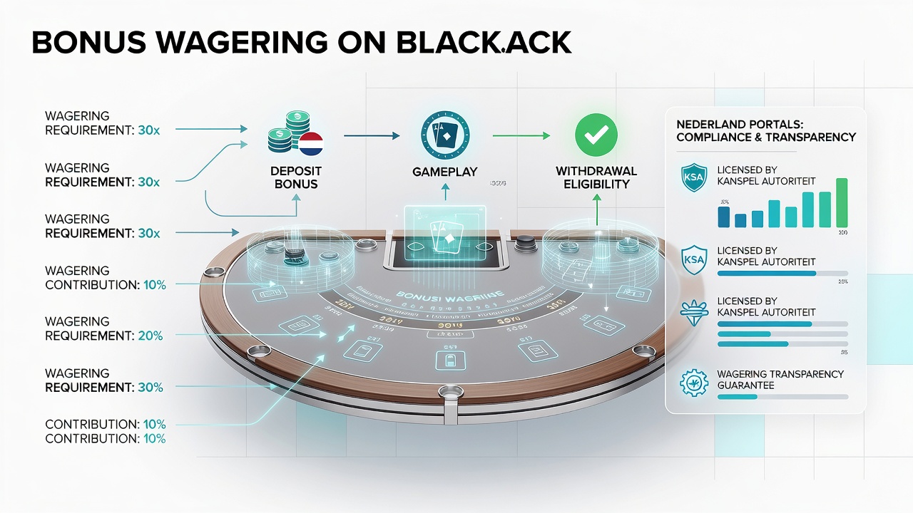 Blackjack tafel met bonus indicatoren op een Nederlands online platform