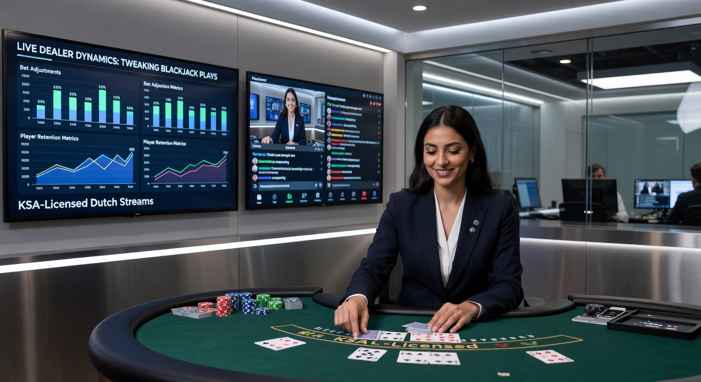 Close-up van een live dealer die kaarten deelt aan een online blackjacktafel, met Nederlandse interface en chatvenster zichtbaar