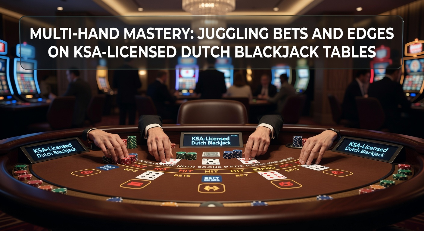 Multi-hand blackjack actie op een KSA-gelicenseerde Nederlandse online tafel met meerdere handen in spel